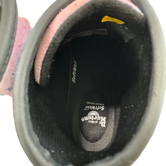 Dr. Martens Sheridan Pink Confetti Suede Lace-Up Boots Women’s Size 7 - Picture 12 of 16